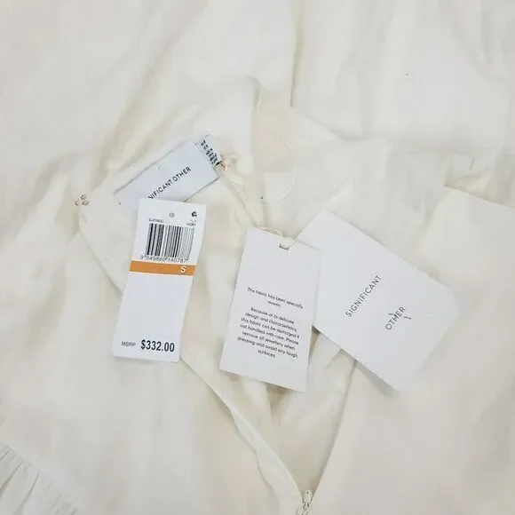 Significant Other Poppy Cut-Out Maxi Dress Ivory White Small - Picture 8 of 13